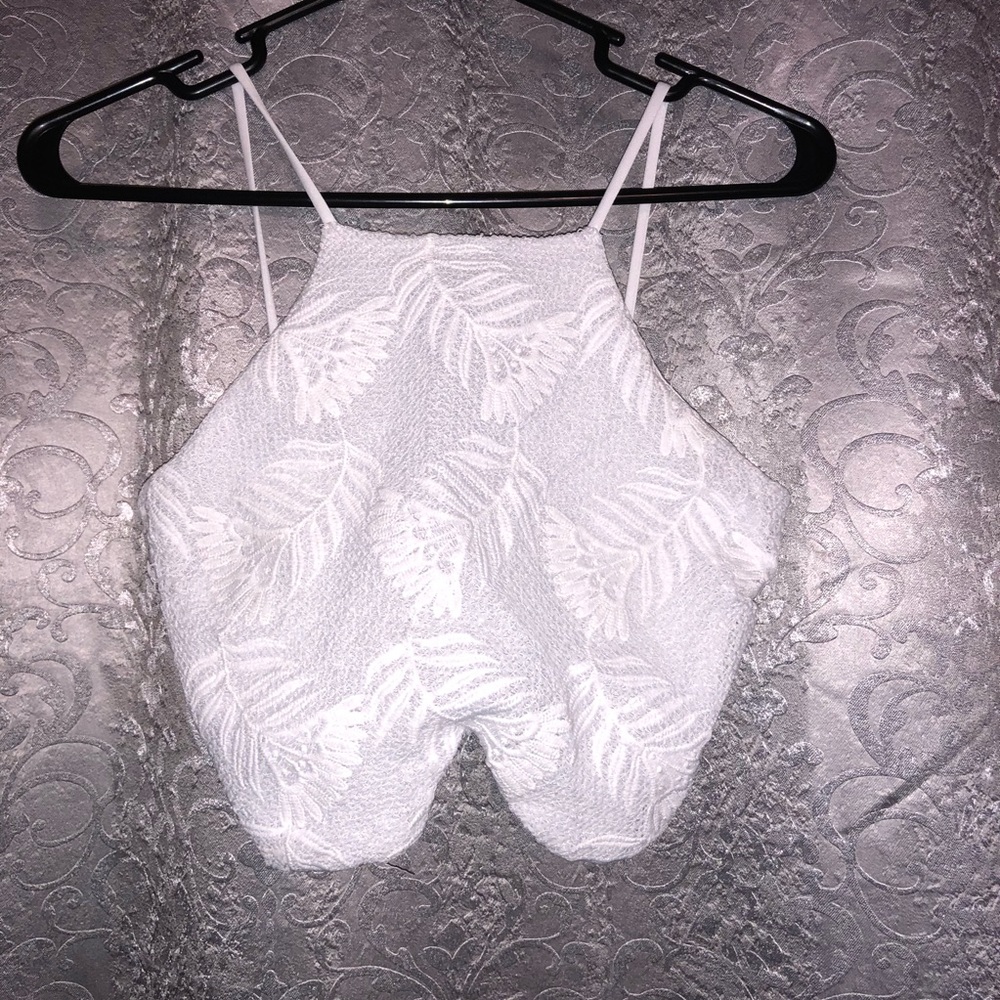 White crop top